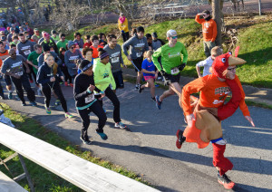 Turkey leads the pack in Gobble Wobble Run