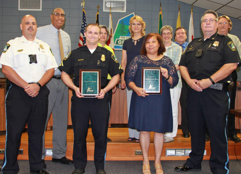 Council Recognizes Two From Police Department