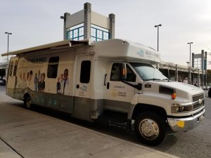 Doctor's Hospital sends a bus to perform health screenings at Be ;Doctor's Hospital sends a bus to perform health screenings at Beltway Plaza. Photo courtesy of Beltway Plaza