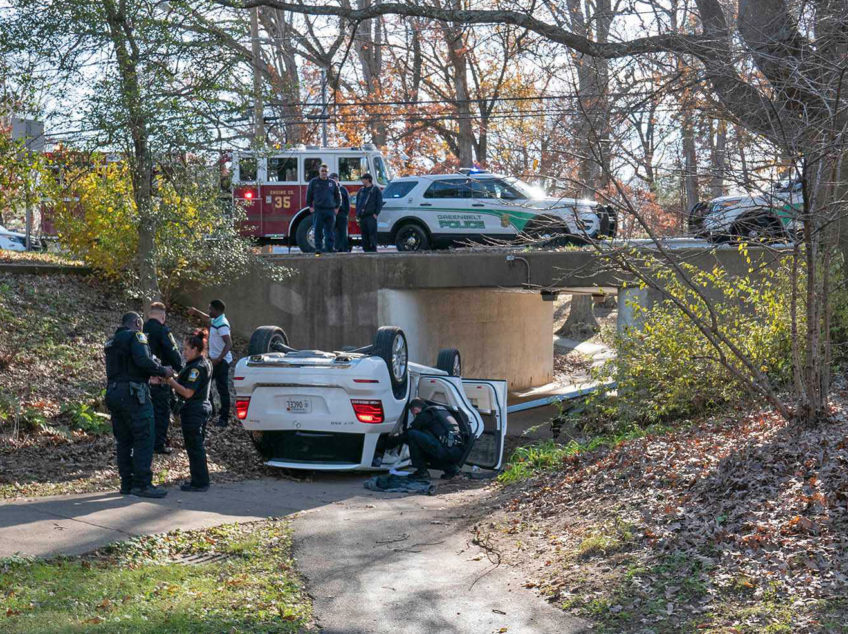 Accident Near Library