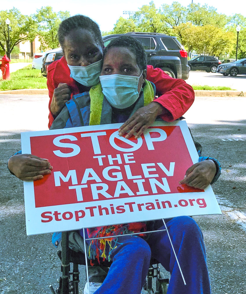 Greenbelters Protest Against Maglev on Spellman Overpass