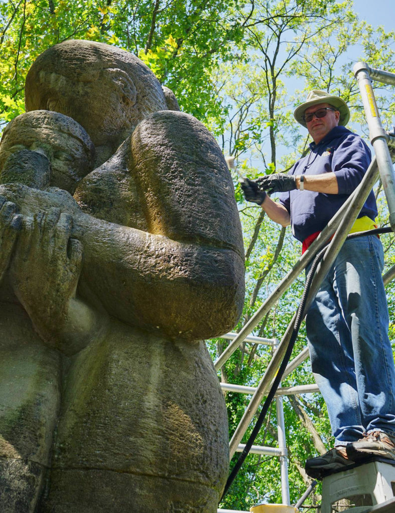 Mother & Child cleaning