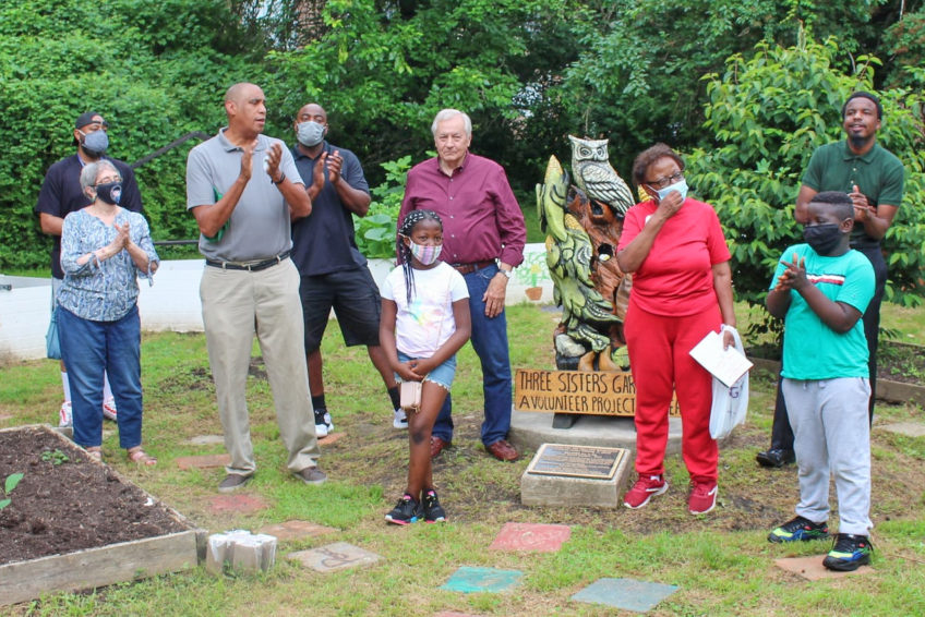 at Franklin Park’s 3 Sisters Garden Rededication