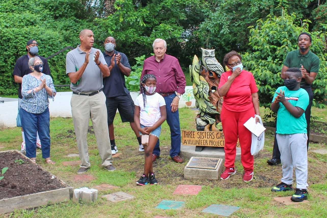 at Franklin Park’s 3 Sisters Garden Rededication