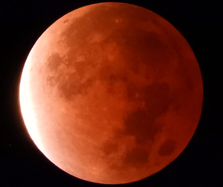 The Eclipsed Beaver Moon Shines Bright, Weird and Red