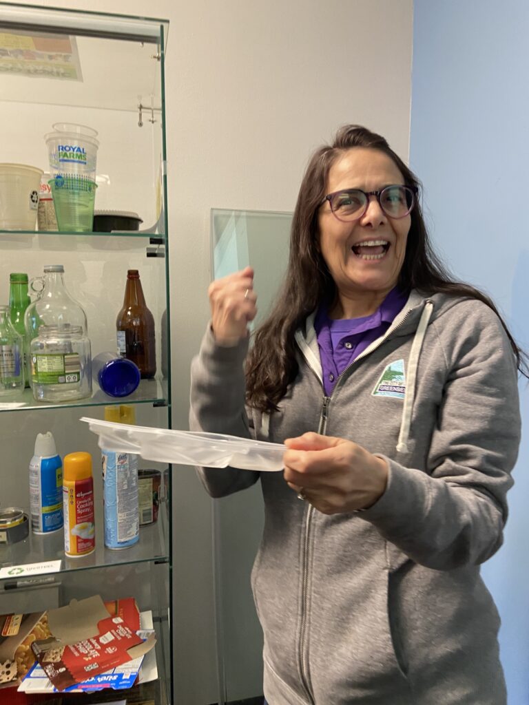 Recycling Coordinator Luisa Robles