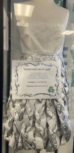 Dress made of recycled material