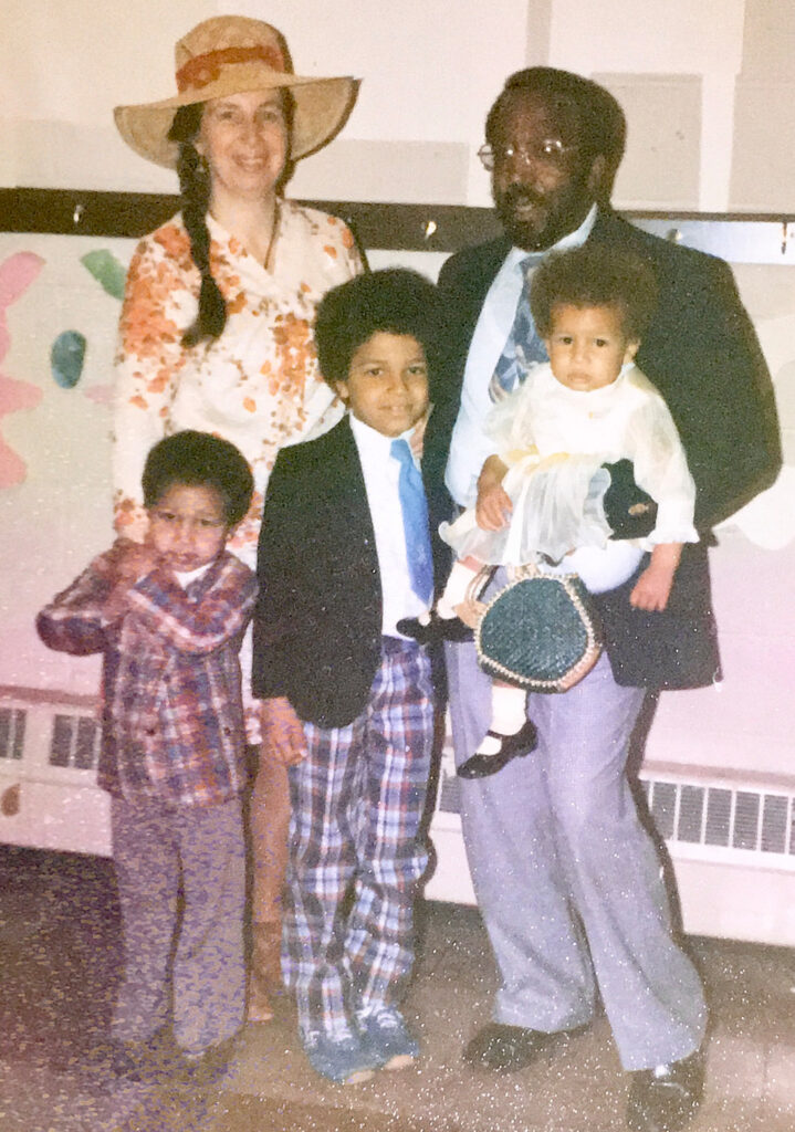 1980 photo of John Henry and his family